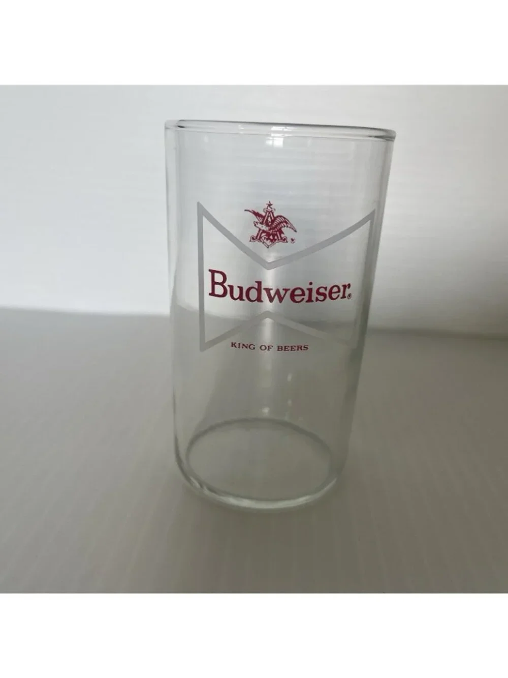 Vintage Budweiser Tasting Glass Small White Bow Tie Logo King of Beers 4